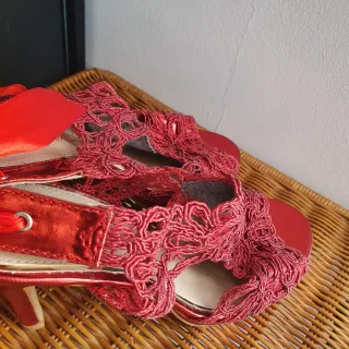 Lote Zapatos Cóctel/Botín/Sandalias Rojos