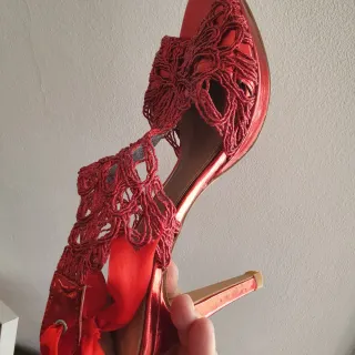 Lote Zapatos Cóctel/Botín/Sandalias Rojos