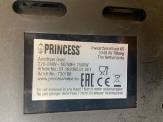 Freidora Princess 10L Aerofryer y Horno