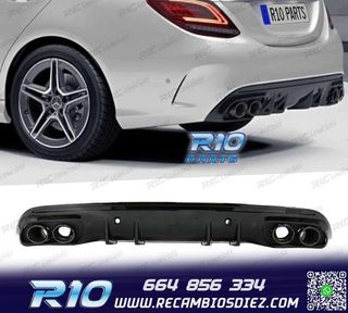 DIFUSOR MERCEDES CLASE C W205 SEDAN 14-20 C43 AMG PDC + COLA