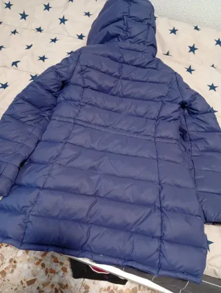Abrigo acolchado azul niña