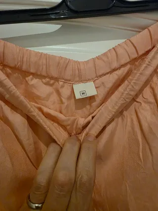 Pigiama Seta Rosa con Pizzo