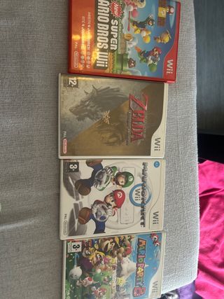 Pack 4 Juegos Nintendo Wii: Mario, Zelda