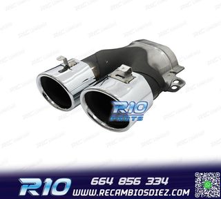 DIFUSOR MERCEDES W206 AMG 21- LOOK C43 + COLAS ESCAPE CROMO