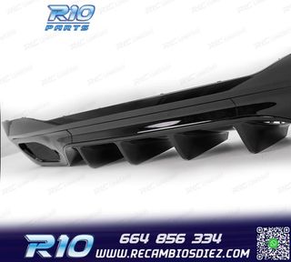DIFUSOR MERCEDES W206 AMG 21- LOOK C43 + COLAS ESCAPE CROMO