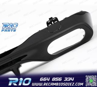 DIFUSOR MERCEDES W206 AMG 21- LOOK C43 + COLAS ESCAPE CROMO