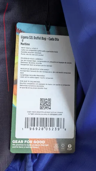 Borsa sportiva Cotopaxi Ligera 32L nuova