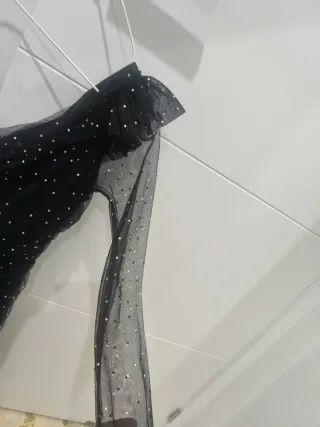 Vestido fiesta Zara negro