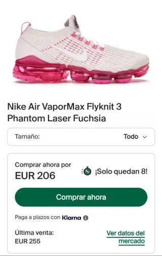 Nike Air Flyknit 3 Talla 41