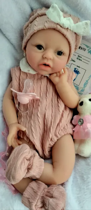 Bebé Reborn Silicona Completa 39cm