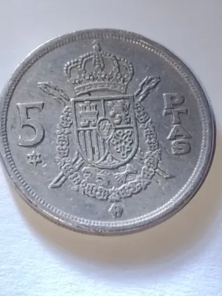 Moneda 5 Pesetas 1975 Estrella 77