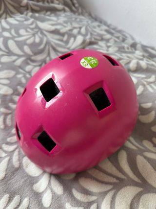 Casco protección infantil rosa (47-52)