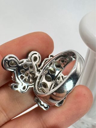 Anello Topolino Disney Argento Zirconi Smalto