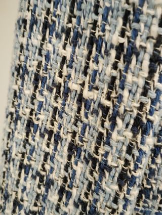 Americana Zara estilo Channel azul