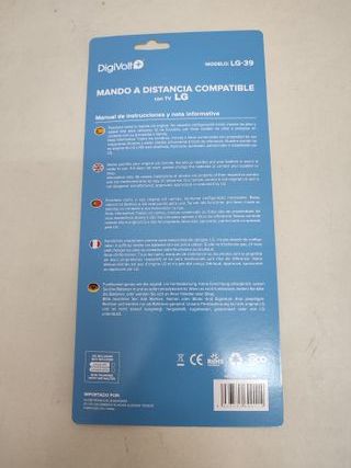 Mando LG TV Nuevo Largo