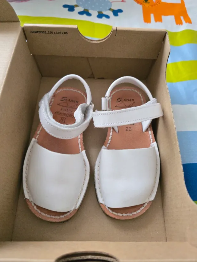 Sandalias Menorquinas Blancas Talla 26