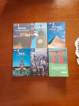 5 guías: Atenas, Londres, El Cairo, París, N.York