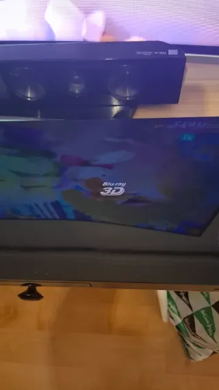 Samsung TV Curva + Barra Sonido Altavoz y blurray