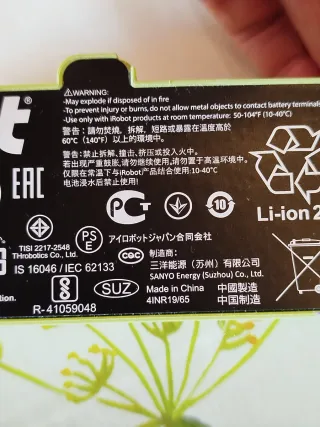 Batería Recargable Li-ion Robot Roomba