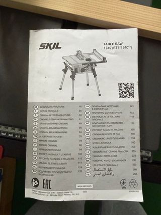 SKIL sierra de mesa, router, lijadora orbital