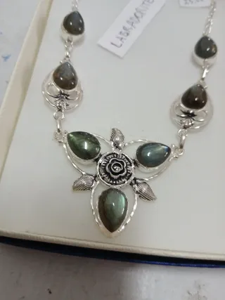 Collana Argento 925 e Labradorite NUOVA