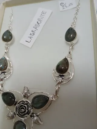 Collana Argento 925 e Labradorite NUOVA