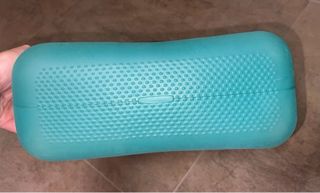 Borsa O bag Teal con manici marroni