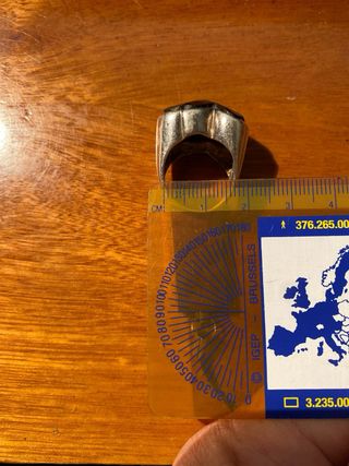 Anillo Oso Tous Ónix y Plata