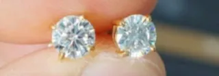Pendientes Oro 18k y Diamantes 2CT cada uno