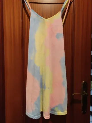 Vestido tirantes tie-dye multicolor