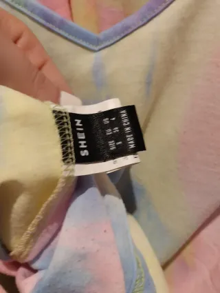 Vestido tirantes tie-dye multicolor