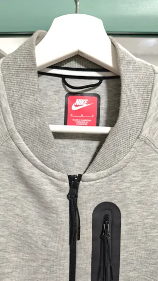 Sudadera Nike dri-fit Gris Cremallera beisbolera