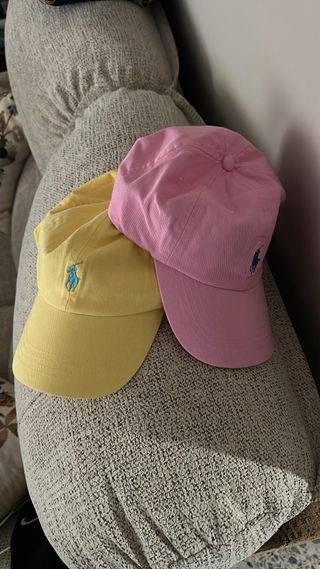 Gorra Polo Ralph Lauren Rosa y Amarilla
