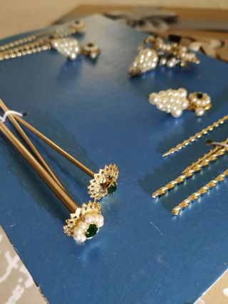 Aderezo Fallera Infantil Oro y Verde