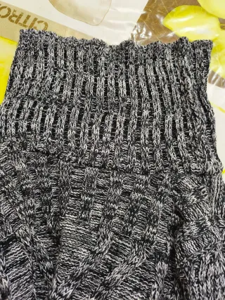 Jersey de punto trenzado, talla única.
