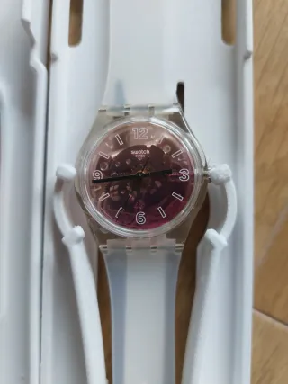 Reloj Swatch Originals Transparente Rosa/Naranja