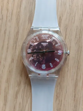 Reloj Swatch Originals Transparente Rosa/Naranja