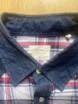 Camisa de cuadros azul y roja