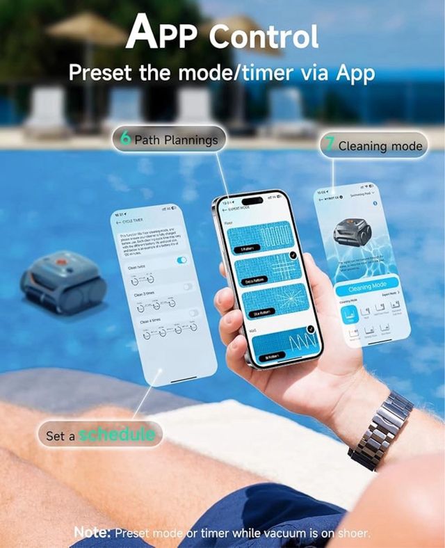 Robot pulitore per piscina Wybot Piscina Grigio/Arancio NUOVO