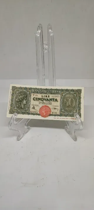 50 Lire Banca d'Italia Banconota