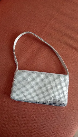 Bolso de fiesta plateado