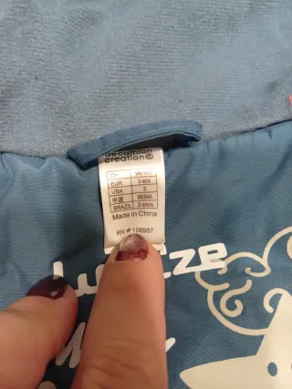 Mono nieve talla 3 años