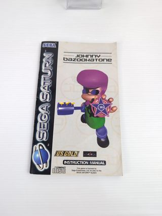 Johnny Bazookatone SEGA Saturn Completo Manuale
