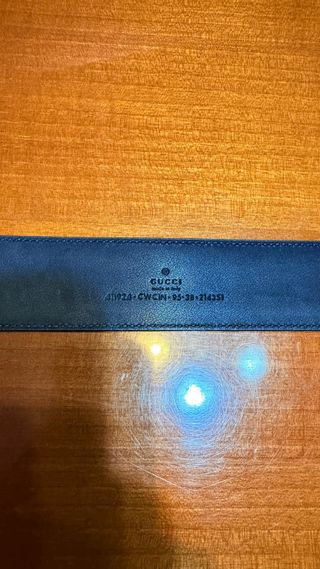 Cintura Gucci Pelle Nera Fibbia Argento