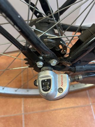 Bicicleta estilo retro con cambios