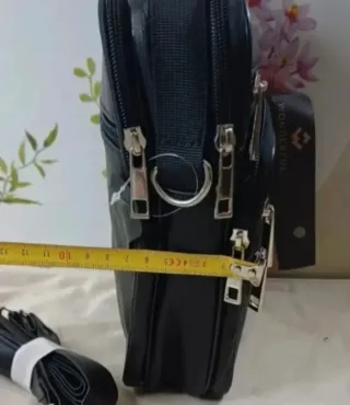 Bolso Piel Bandolera Hombre Cremallera