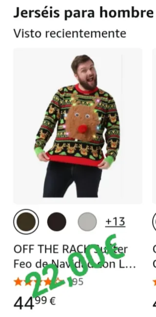 Jersey Navideño Hombre OFF THE RACK