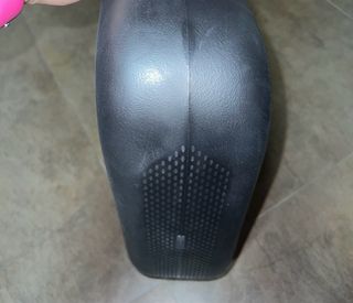 Borsa O bag nera con manici beige