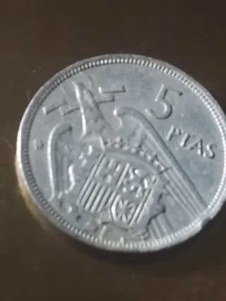 5 Pesetas Franco 1957 Estrella 66*71*74 3monedas