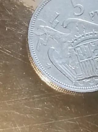 5 Pesetas Franco 1957 Estrella 66*71*74 3monedas